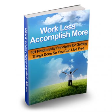 Discover the secrets to working less and accomplishing more with this insightful ebook. Maximize productivity and efficiency today!