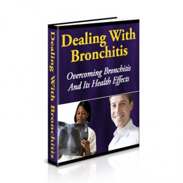 A person holding a tissue, coughing, and smiling. Overcoming bronchitis and its health effects.