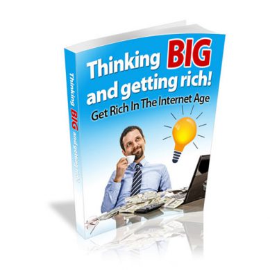 A book cover featuring 'Thinking Big and Getting Rich in the Internet Age' - a must-read for success in the digital era.